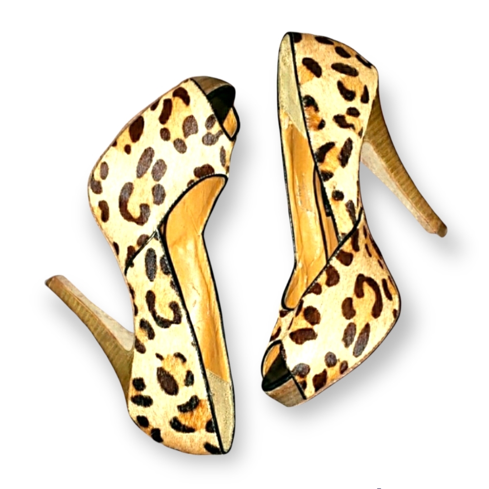 STEVEN LEOPARD HEEL